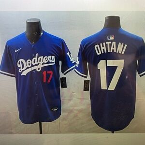 😁Shohei Ohtani Royal Jersey Stitched Blue🤗